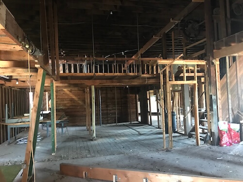 another image of the inside of the old building
